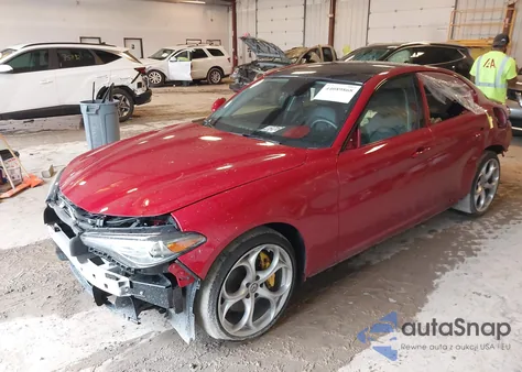 2018 Alfa Romeo Giulia Ti Sport Awd z USA, uszkodzony, nr VIN ZARFAEEN0J7579062